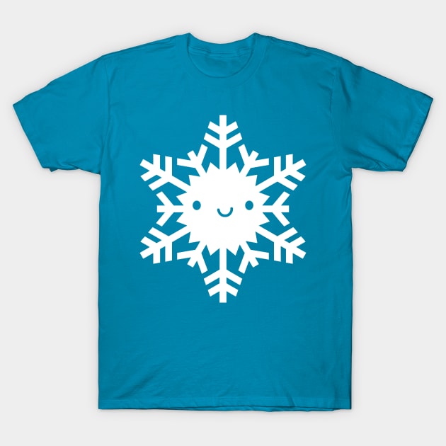 Kawaii Winter Snowflake T-Shirt by marcelinesmith